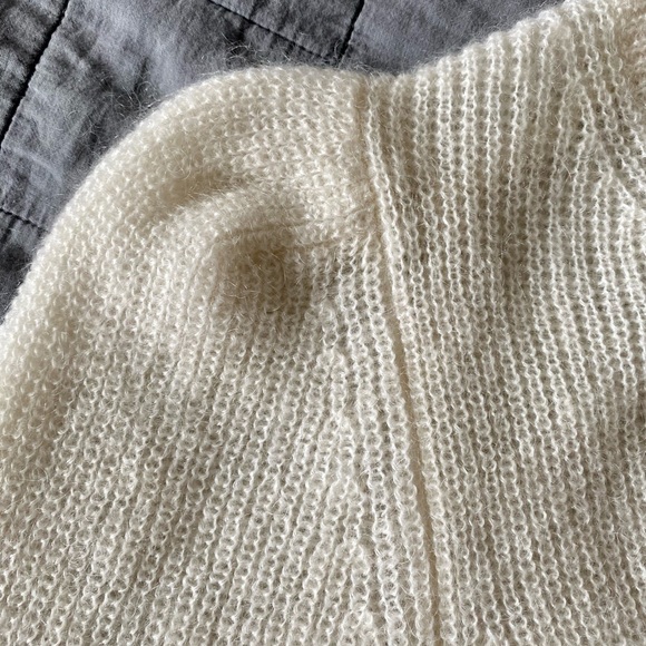 BASH BA&SH  Bayler Lady Cardigan Puff Sleeve Cardigan Statement Buttons Sezane - Picture 8 of 13